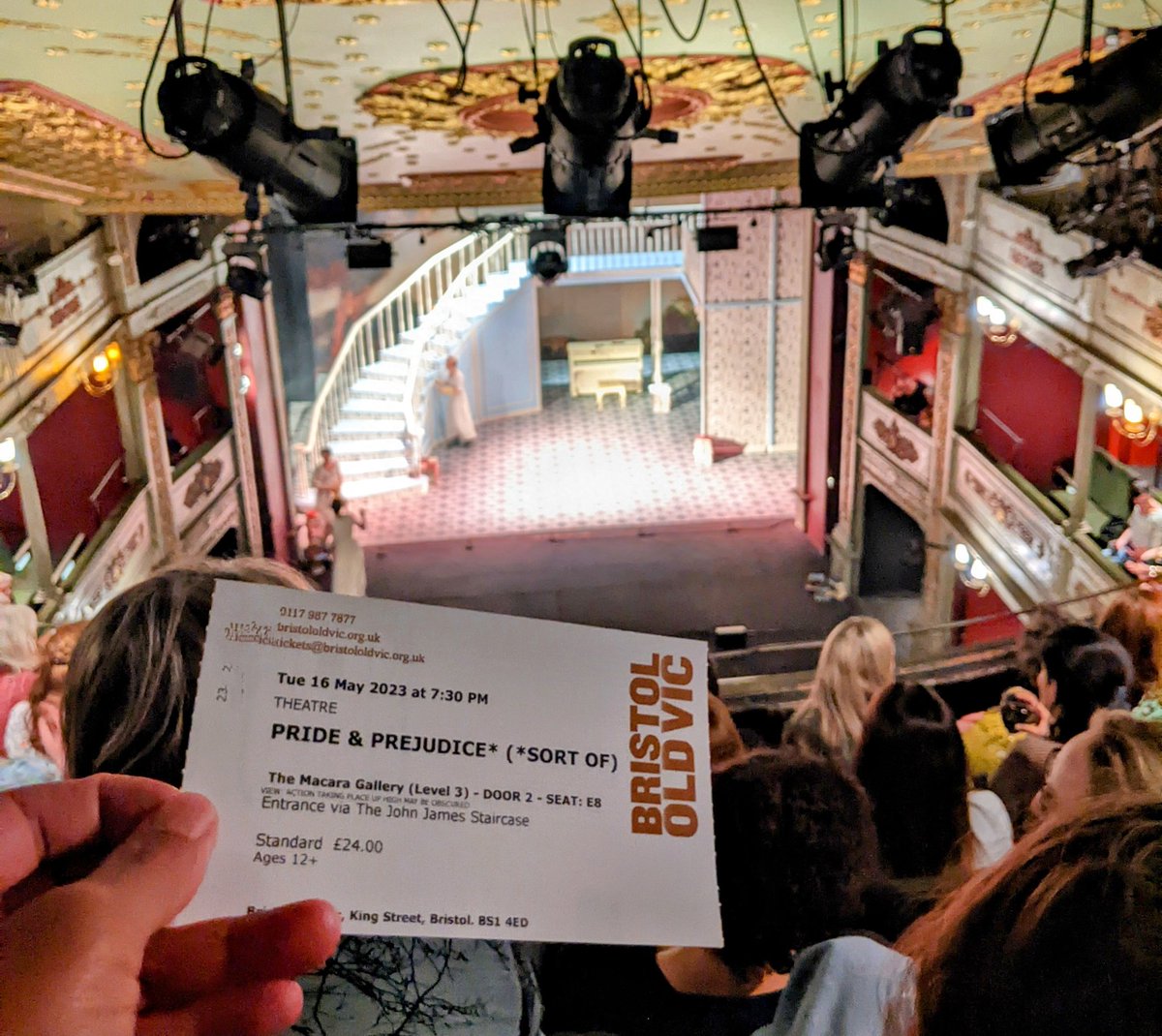 Well, when <a href="/pandpsortof/">prideandprejudicesortof</a> is <a href="/BristolOldVic/">Bristol Old Vic</a>, it would be rude not too. Everyone was ace: a particular shout out to <a href="/leahjammyson/">Leah Jamieson</a> 's background acting