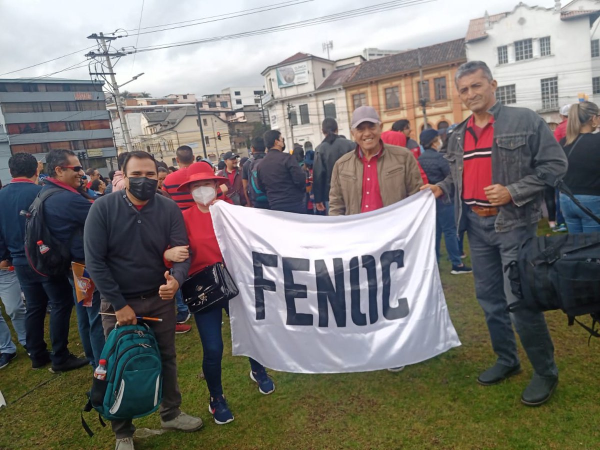 FENOC_ECUADOR's tweet photo. Nuevamente el falso dirigente Marcelo Ushiña usa el nombre de la @FENOC_ECUADOR para sus intereses. USHIÑA viola la resolución ministerial que le otorga a Fernando Samaniego la presidencia de FENOC. Este individuo está denunciado. @FiscaliaEcuador @Presidencia_Ec @LassoGuillermo https://t.co/0Pc6vOMCRN