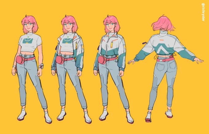 Annie's closet is just full of different jackets at this point