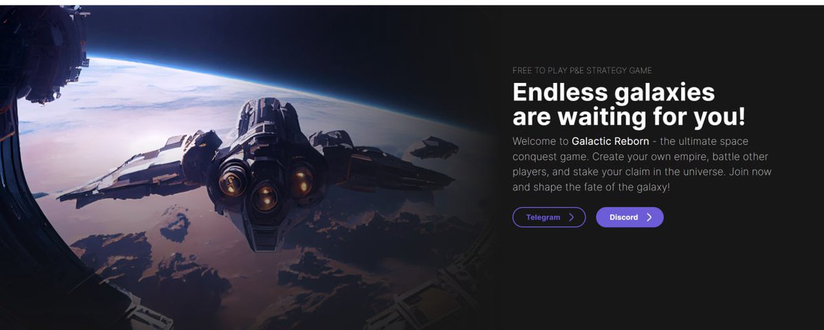 zikyweb3's tweet photo. Embark on an epic journey across the cosmos with @GalacticReborn Conquer planets, engage in intense battles, and rise to become a space conqueror 🌌🚀..
There's an upcoming contest coming soon huge reward 🔥🔥 #GameFi #GamingNews #Tokengiveway #NFTGiveaway #NFTCommuntiy #NFTs https://t.co/Zhbh5hat4N