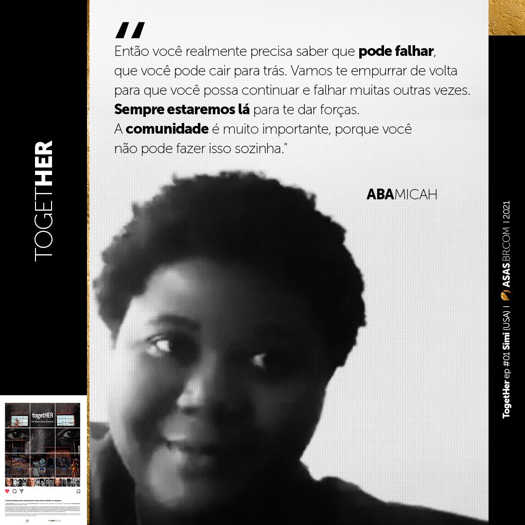 ASAS_br's tweet photo. A série togetHER (juntas ao redor dela, tradução livre) apresenta uma sororidade feminina que potencializa virtudes e qualidades - contraponto ideal para dilemas e medos que mulheres empreendedoras enfrentam para deixarem seus impactos positivo no mundo.

#conteúdoscontemporâneos https://t.co/mkUJ651FIy