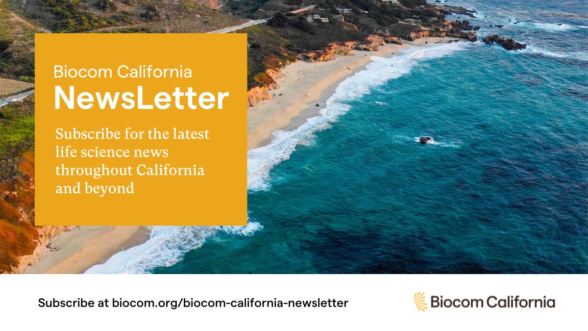 Attention Members: Don't miss the latest news and information impacting the life science industry. Sign up to receive this month's Biocom California Newsletter. Subscribe today: bit.ly/3OoDDUC