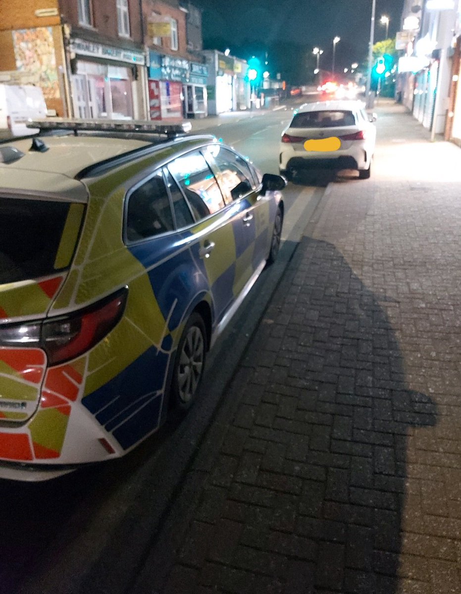 While heading home #lpt3 saw this suspicious vehicle in #Swanley. Contacted #LPT2  It who quickly located it and completed searches. During which an offensive weapon located. Suspect currently being interviewed. NB #nicework #teamwork