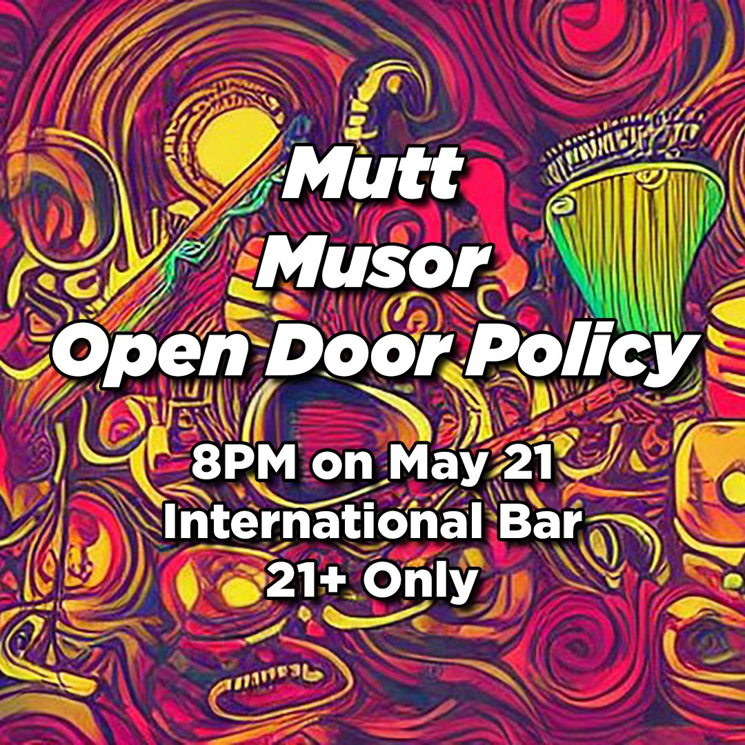 opendoorpolicy_'s tweet image. This is our first time playing at the International Bar – so it would be great to get the support of everyone we know! ❤️❤️❤️ Let's show everyone how awesome our little group of friends, fans, and merrymakers is!

#SaltLakeCity #UtahMusic #UtahEvents #UtahBands #SaltLake