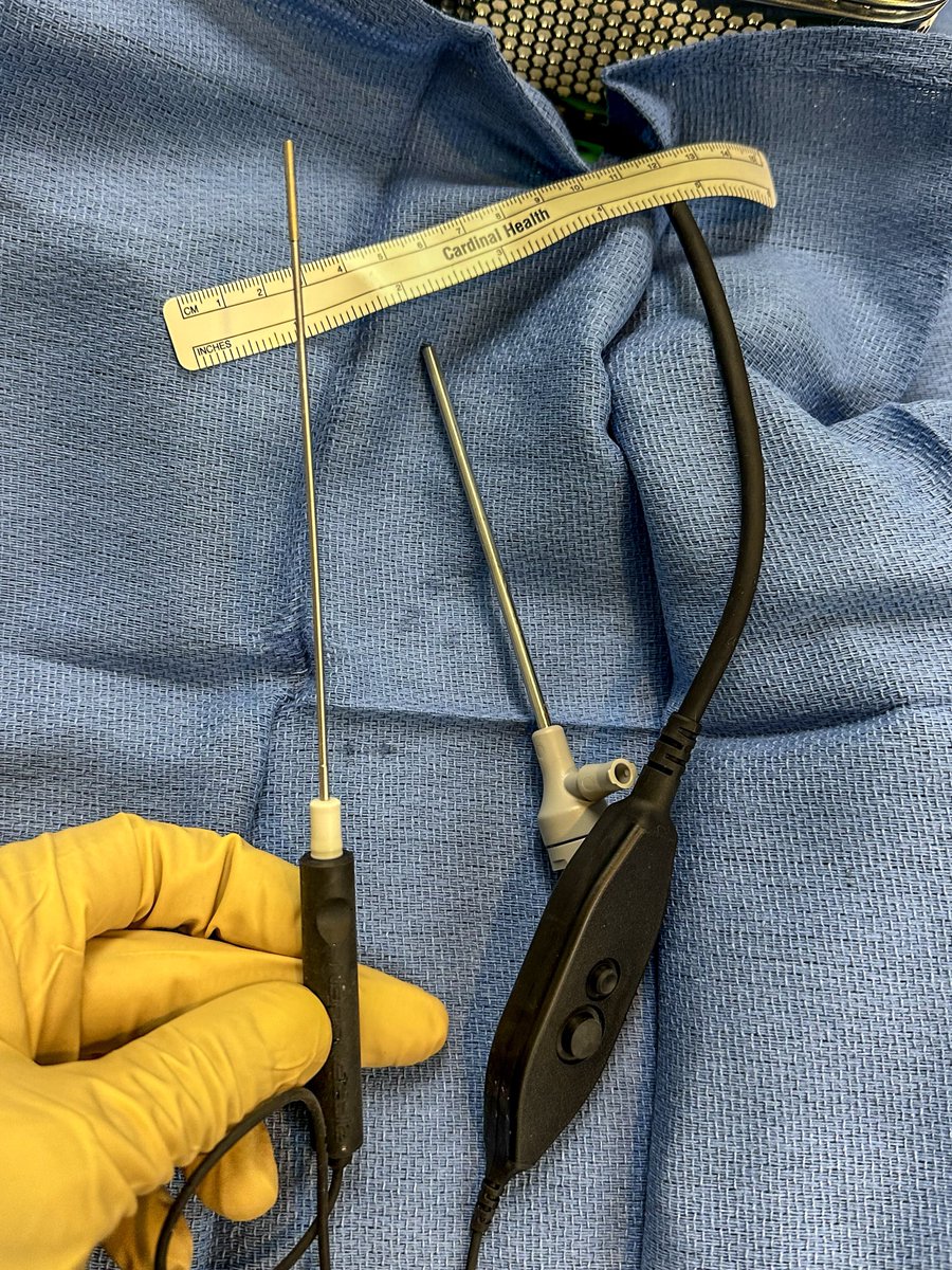 kpjohnsonmd's tweet photo. Needle arthroscopy. 1.9mm diameter fiber optic camera. Great optics. Can be performed with NO incision… ie potentially in the office. #needlearthroscopy #kneearthroscopy #arthroscopy #nanoscope @Arthrex https://t.co/2XqzghlMfY