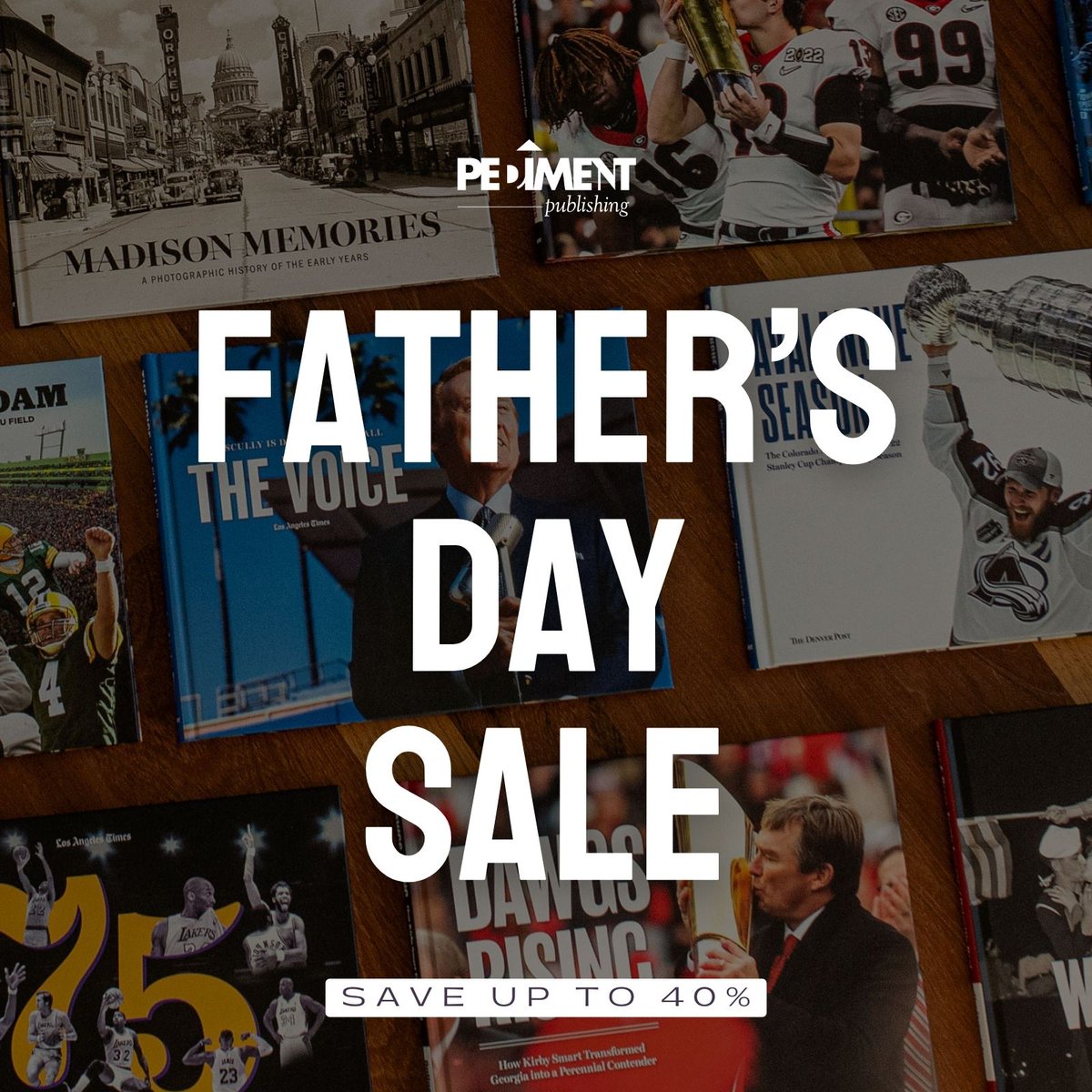 pedimentbooks's tweet photo. Looking for a unique gift for the fathers in your life? We've got you covered! Check out savings from 10%-40% off for a limited time. https://t.co/gtNr5KosN3 https://t.co/q4lfMrc4PH