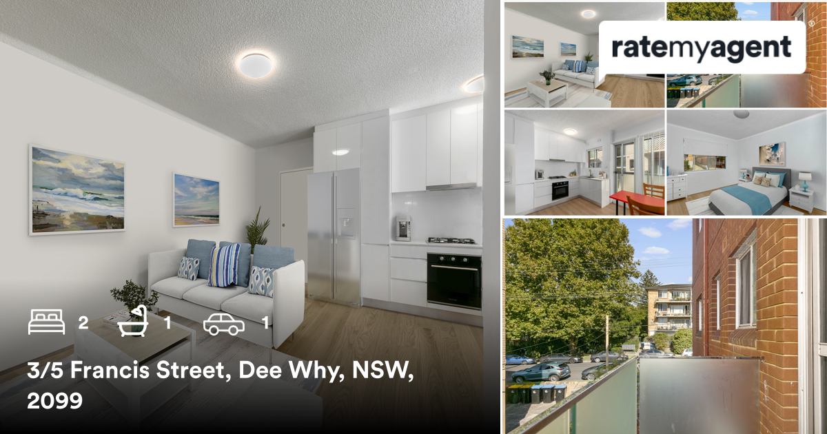 🛌 2 🛀 1 🚘 1
📍 3/5 Francis Street, Dee Why, NSW, 2099

Our agent’s latest sale on #RateMyAgent

rma.reviews/qYKD6YhZRa9r

...
#ratemyagent #realestate #NOVAK_PROPERTIES