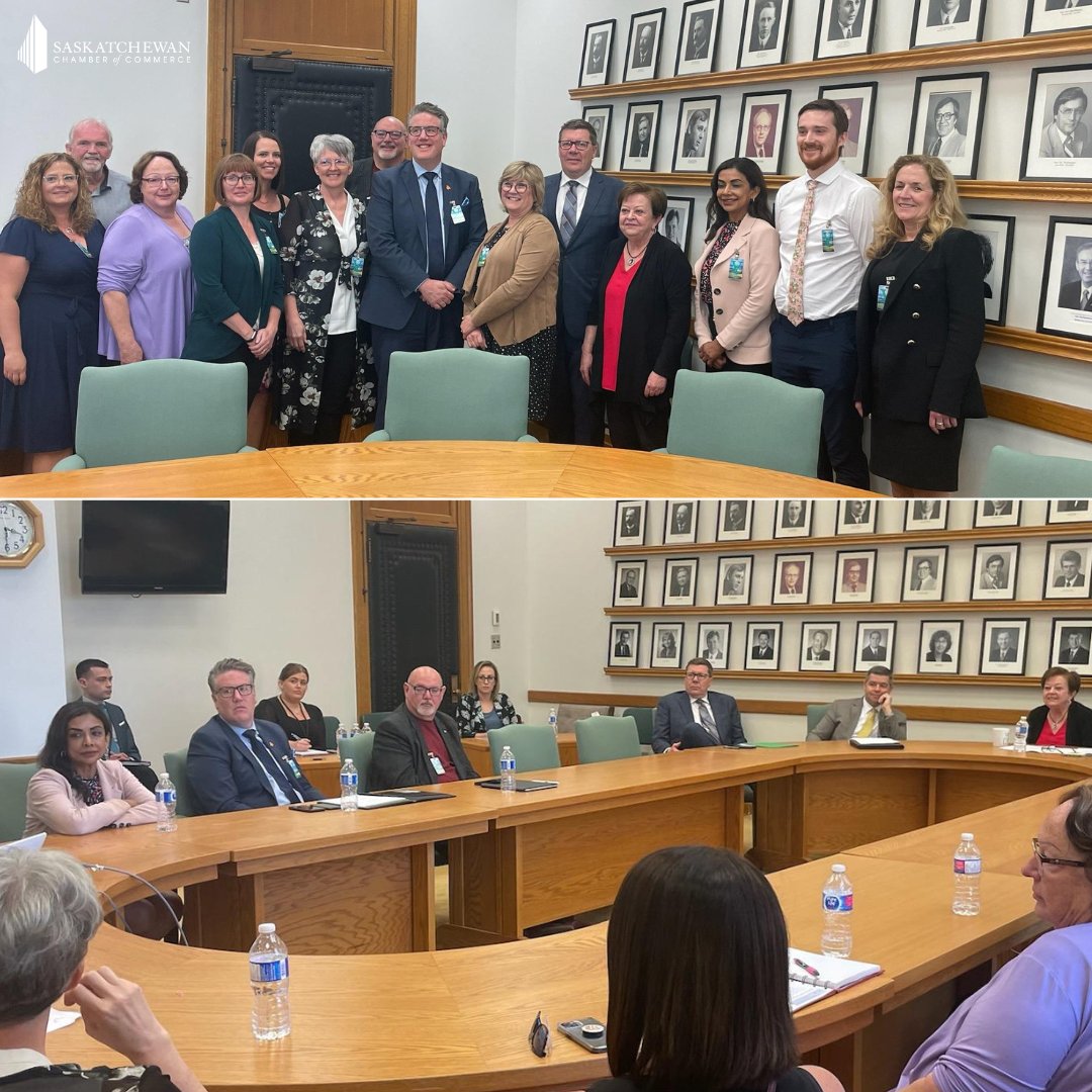 The strength of the #ChamberNetwork on display at the Legislature today for Chamber Advocacy Day'. 💪

Grateful to Premier Moe and Ministers Wyant, Reiter, McMorris, Cockrill, Harpauer, & Harrison for meeting with chambers across SK to engage in these critical discussions.