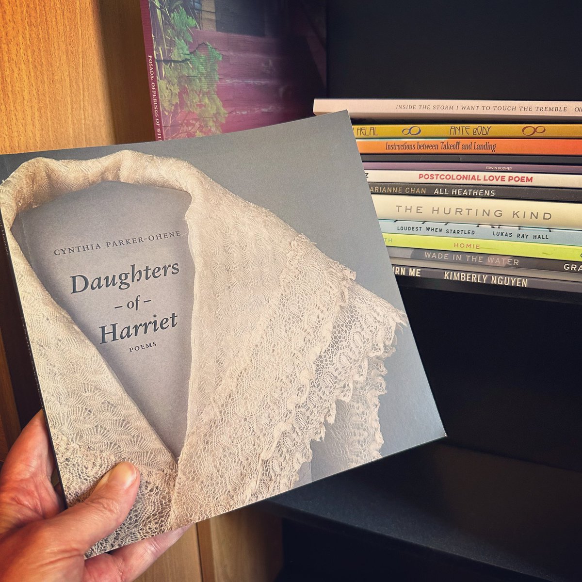 annleee's tweet photo. From Kilmarnock, Virginia, to the people of Iraq, to Virginia Woolf’s room of one’s own, @djenne explores the legacy of the #DaughtersofHarriet. 📚 #amreading #poetry #BookTwitter https://t.co/dGePFDwxdx