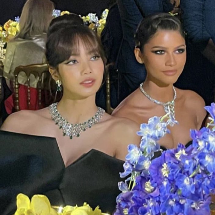 Zendaya &amp; Lisa of BLACKPINK at Bulgari’s Mediterranean event in Venice.