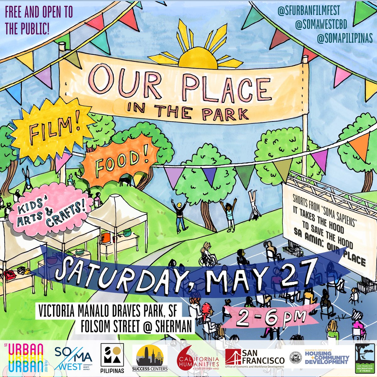 Join us on Saturday 5/27 from 2-6PM for Our Place in the Park at VMD Park! We'll be screening our newly edited documentary, 'Sa Amin: Our Place' directed by Dyan Ruiz & edited by Joseph Smooke, Co-Founders of @PeoplePowMedia. Register & get details here: bit.ly/ourplaceinthep…