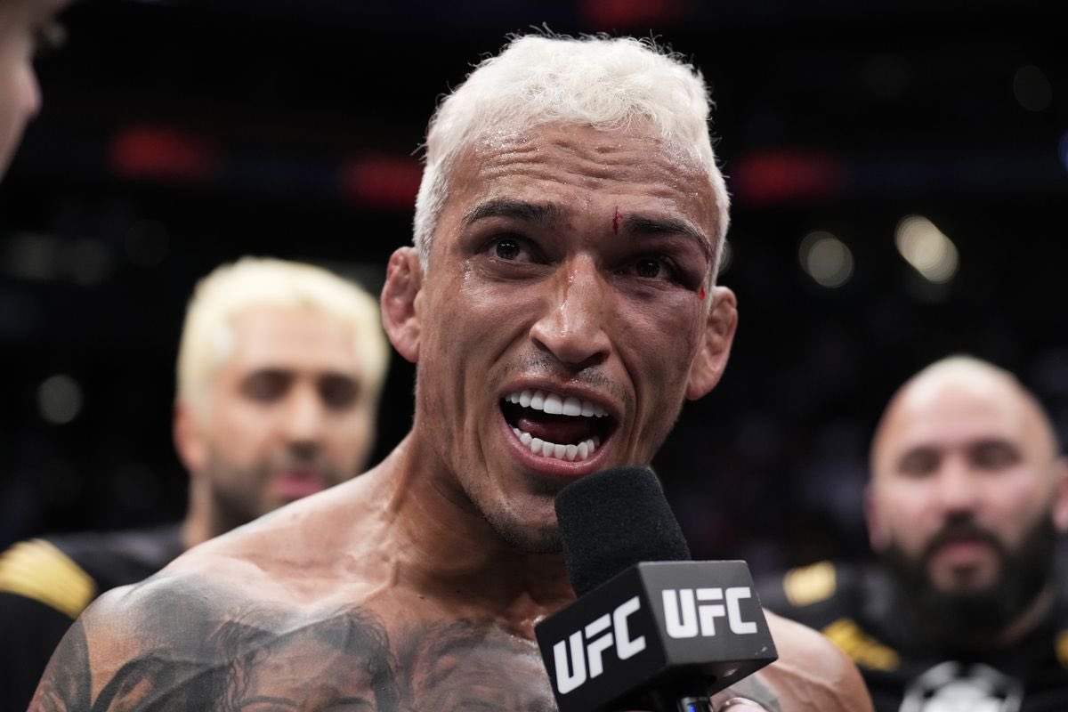 FonzoMMA's tweet photo. How can Dustin and Gaethje be fighting for the “BMF” title when this dude decapitated both in the span of six months? https://t.co/wyUNXp8gOS