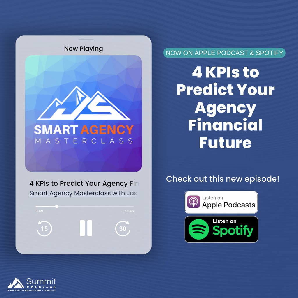 PSmithSummit's tweet photo. RT SummitCPAGroup: Jody Grunden, Partner at Summit CPA Group, A Division of Anders  CPAs + Advisors, joins Smart Agency Masterclass with Jason Swenk to discuss the four key metrics every agency should be tracking to achieve their highest potential.

Clic… https://t.co/UUEibggJmY
