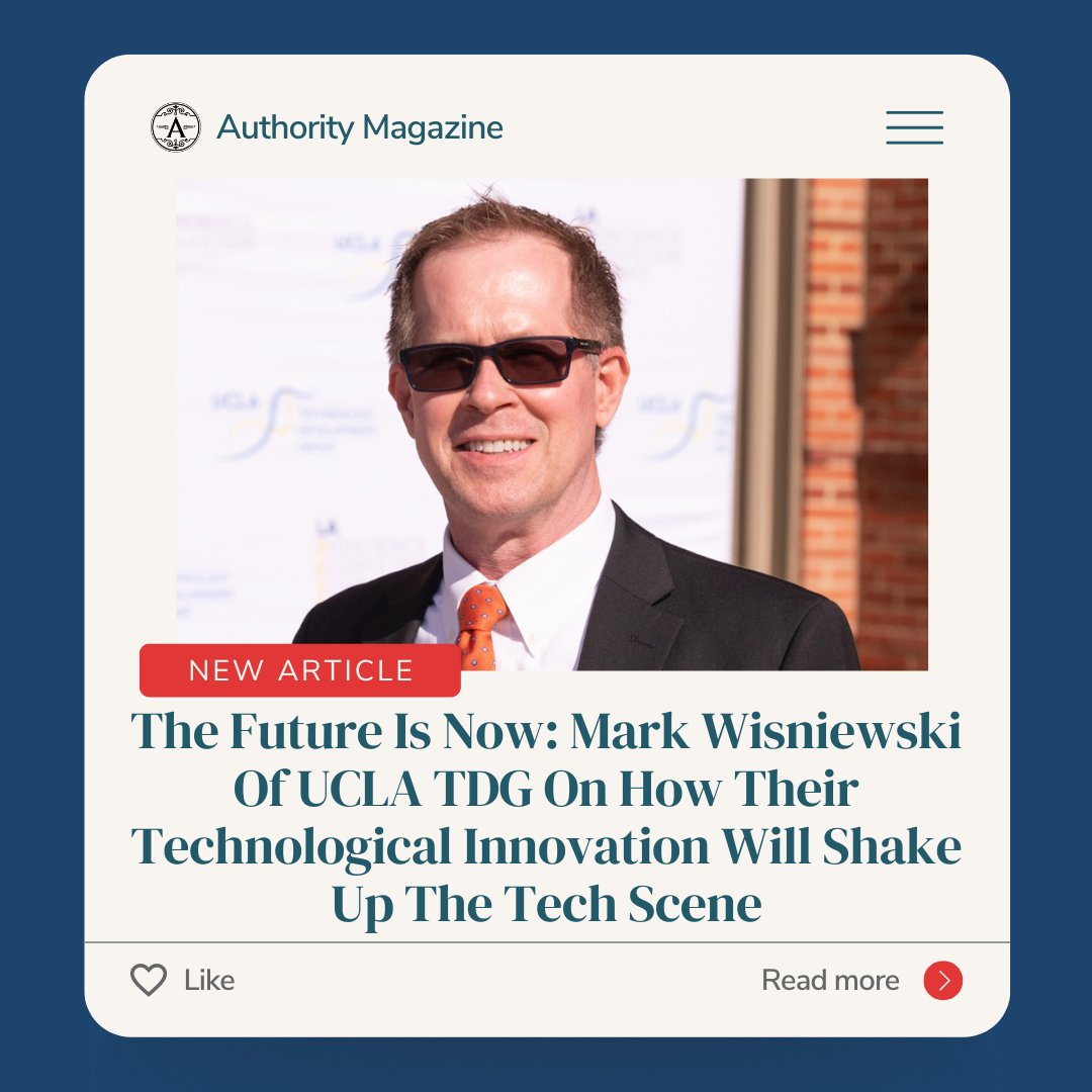 Mark Wisniewski, creator of <a href="/UCLATDG/">UCLA TDG</a>'s LABEST, talks about what led him to create LA's premier biotech conference and what he's learned in his career journey to <a href="/AuthorityMgzine/">Authority Magazine</a>. Read more here: medium.com/authority-maga…