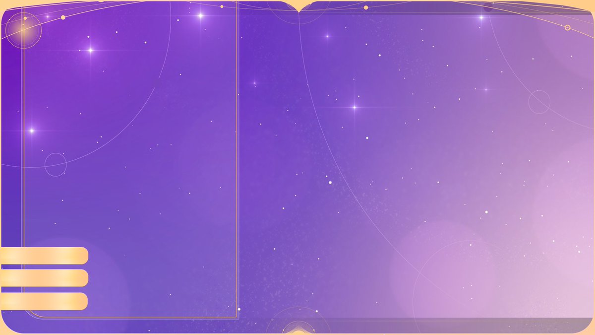 FreyaAmari's tweet photo. Amethyst Edition
✧ - Free to use: Golden Space Background / Overlays ✧ - Thank you, Enjoy!  
✧ #VtuberAssets #VtuberEN #FreyAssets #AmariAssets #freeVTuberAssets #Vtuber素材 #フリー素材 https://t.co/Znhou3csZc