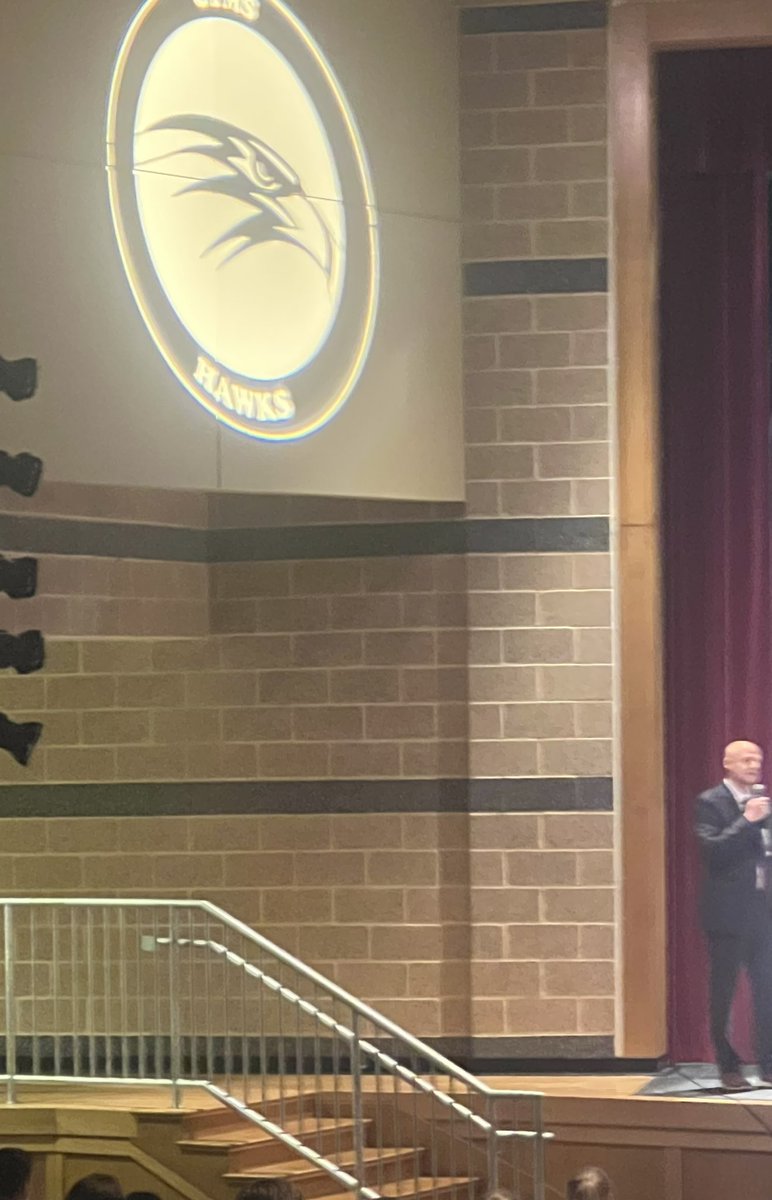 Mr. Mason introducing our fine CTMS orchestra at the Spring band concert @CTMSHawks #ctsdExcellence @DrAllenMcMillan #musiceducation