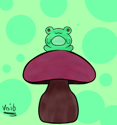 Voitoib's tweet photo. I love him. 

#digitalart #artist #frog #mushroom #mushroomfrog #cuteart https://t.co/DXQWngx08a