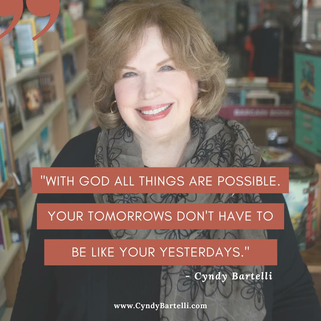 CyndyBartelli's tweet photo. With God all things are possible. Your tomorrows don't have to be like your yesterdays.

Order "The Heart Healer" on Amazon. LINK IN BIO

#quoteoftheday #quoteoftheday #cyndybartelli #thehearthealer https://t.co/eiT8ibwOjp