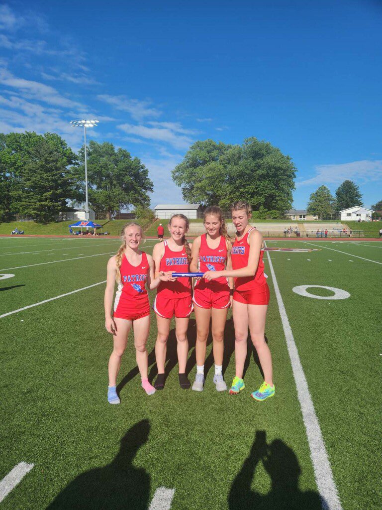Spencer-Owen Community School Corporation (@spencerowencsc) on Twitter photo Our Lady Patriots 4 x 800 relay team just ran a 10:29 and broke the school record! 🔥
The relay team consists of Bailey Kay, Mallory Owens, Lilly Smith, and Allie Anderson. These ladies will be advancing to next week's regional! 🏃🏼♀️
<a href="/ovhs_patriots/">Owen Valley HS</a> Our Lady Patriots 4 x 800 relay team just ran a 10:29 and broke the school record! 🔥
The relay team consists of Bailey Kay, Mallory Owens, Lilly Smith, and Allie Anderson. These ladies will be advancing to next week's regional! 🏃🏼♀️
<a href="/ovhs_patriots/">Owen Valley HS</a>