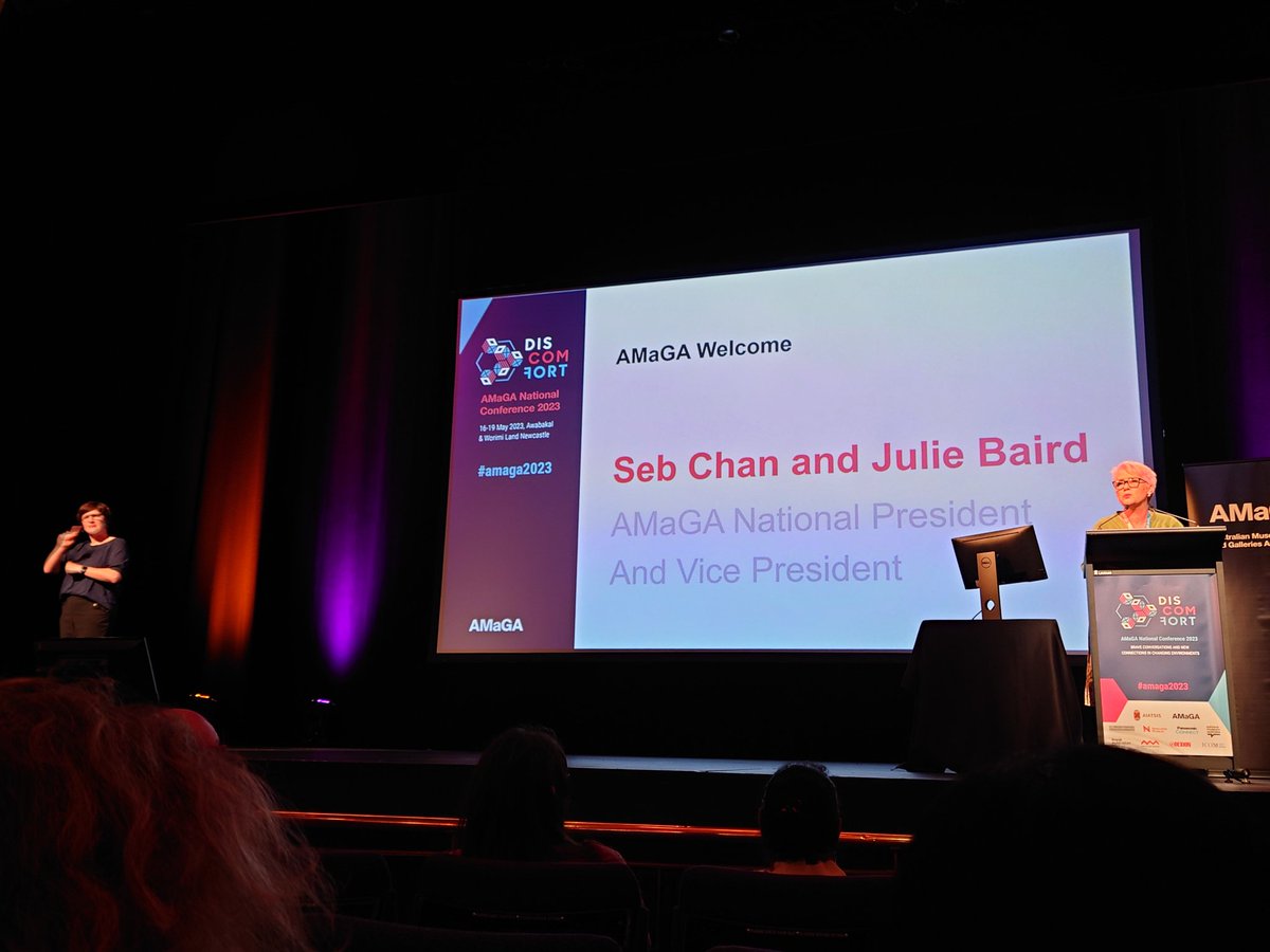 We're saved! Julie Baird directs the Melbourne delegates to the hipster coffee options here in Newcastle ☕#AMaGA2023