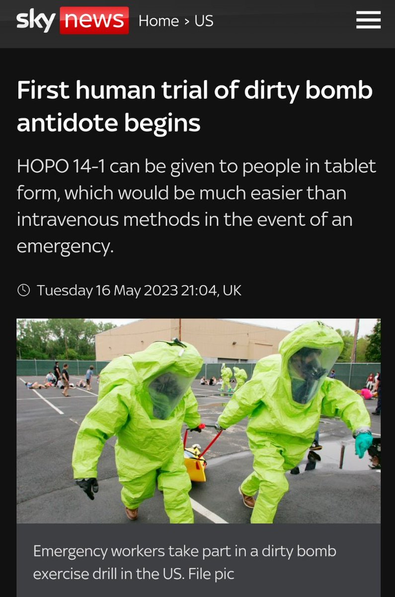 tek_nikel54's tweet photo. 🗞️ #First #humantrial of #antidote for #effects of #dirtybomb #radiation or #nuclearaccident #begins. #HOPO14-1. #USA #spends $290m on #antiradiationdrugs after #Putin #increases #nuclearthreats🌹
📽️ https://t.co/ZEEKc7xufO
#IdiotnWitch🧹
https://t.co/7bIzNdOEGb https://t.co/DDf03iFDnG