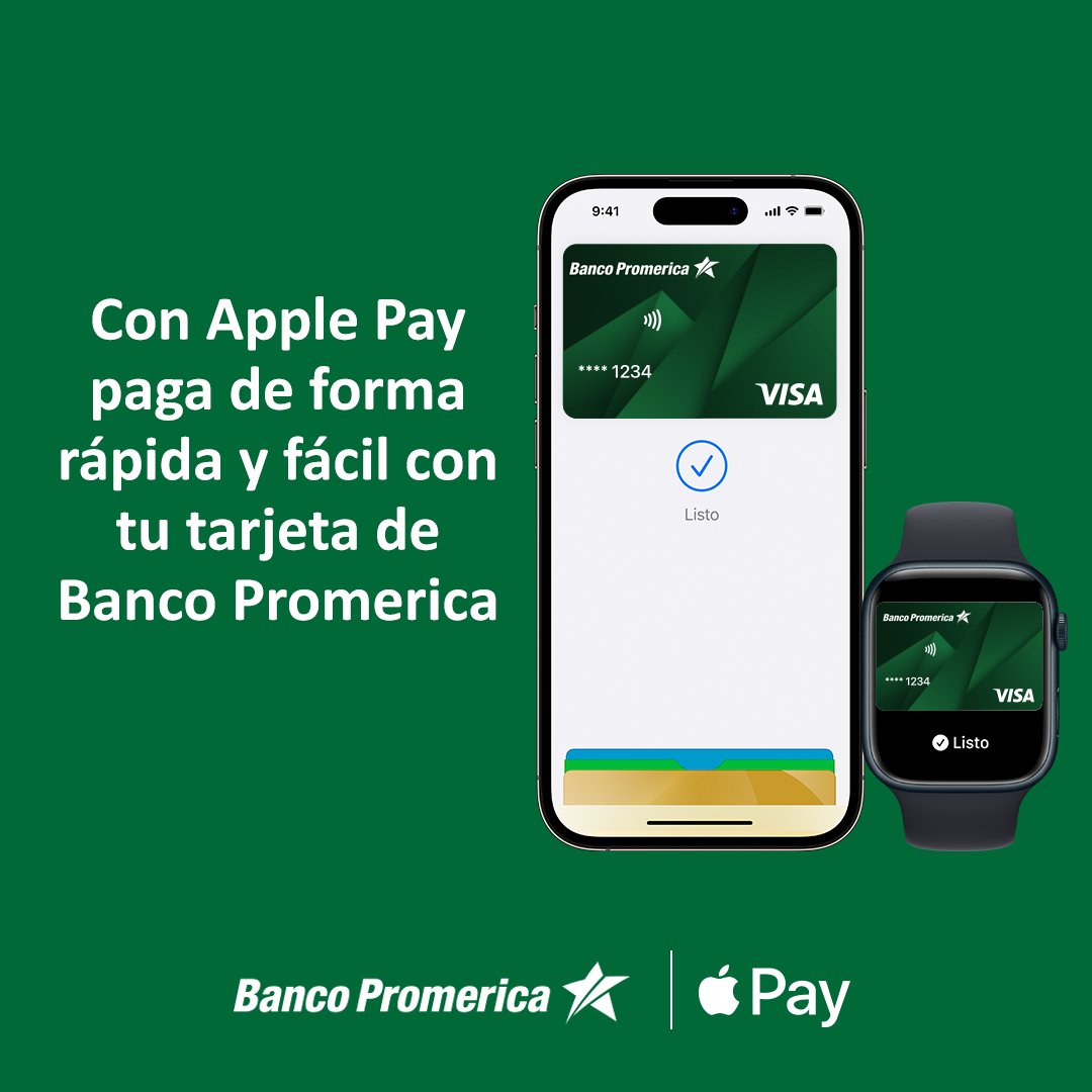 PromericaHN's tweet photo. 📲 Descubre Apple Pay: La forma más rápida y segura de realizar tus compras, simplemente con un toque de tu dedo. Olvídate de cargar tu tarjeta física y experimenta la comodidad de pagar con tu iPhone.
Conoce los pasos para registrarlas aquí: https://t.co/6m66qhNxWj https://t.co/2EKeBKrcWa