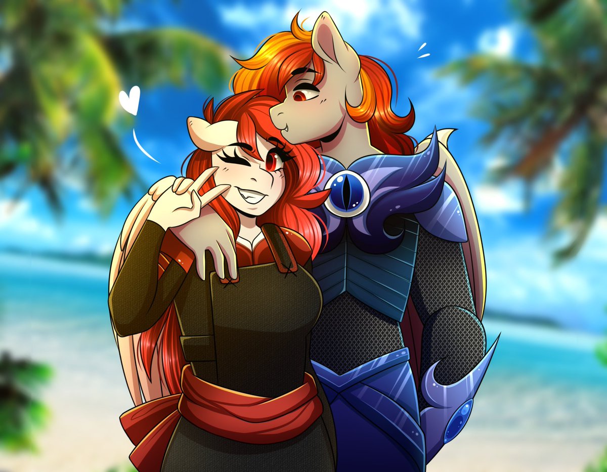 Oh my gosh more art and this time of Ketsueki and her BF so like what is this, my birthday?!

By <a href="/WitchyVibez/">Black Magic 🔞 | Commissions Open</a>!