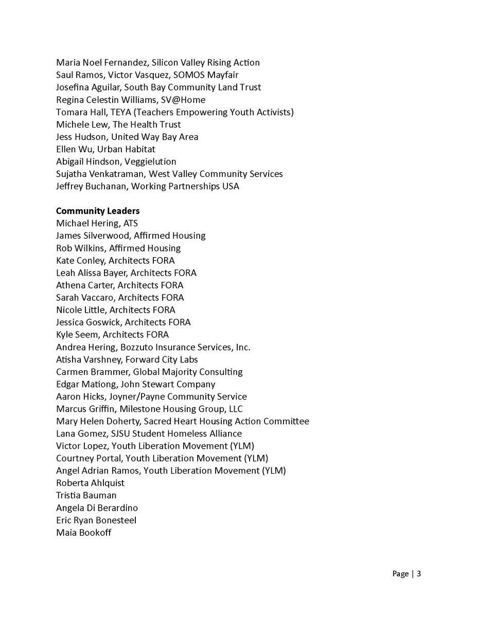 DSTNHome's tweet photo. @CityofSanJose Read the letter signed by 100+ non-profits and community leaders urging the City Council to reject the short-sighted and ill-advised proposal to disinvest in affordable housing https://t.co/aoNMS4rZdn
