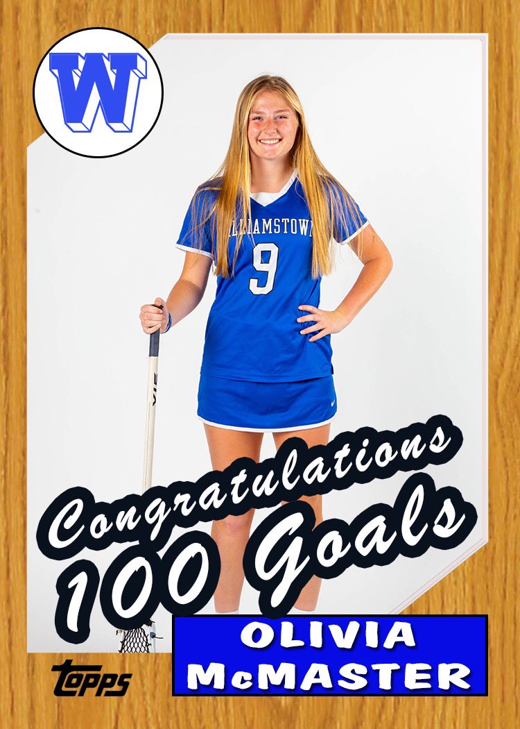 Congratulations to Liv McMaster on scoring her 100th goal!!!