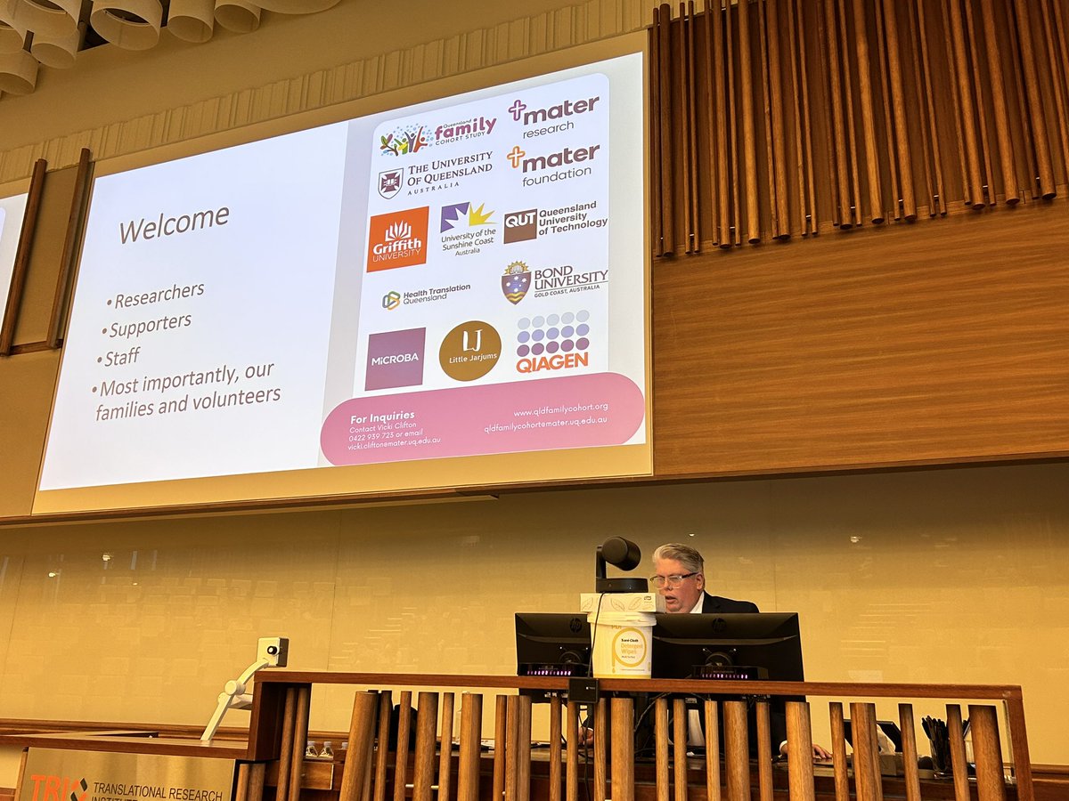 Prof Michael Kimlin opens the Qld Family Cohort annual Symposium. A day to showcase our achievements #QldFamilyCohort #Symposium <a href="/QLDFamilyCohort/">QLD Family Cohort</a>