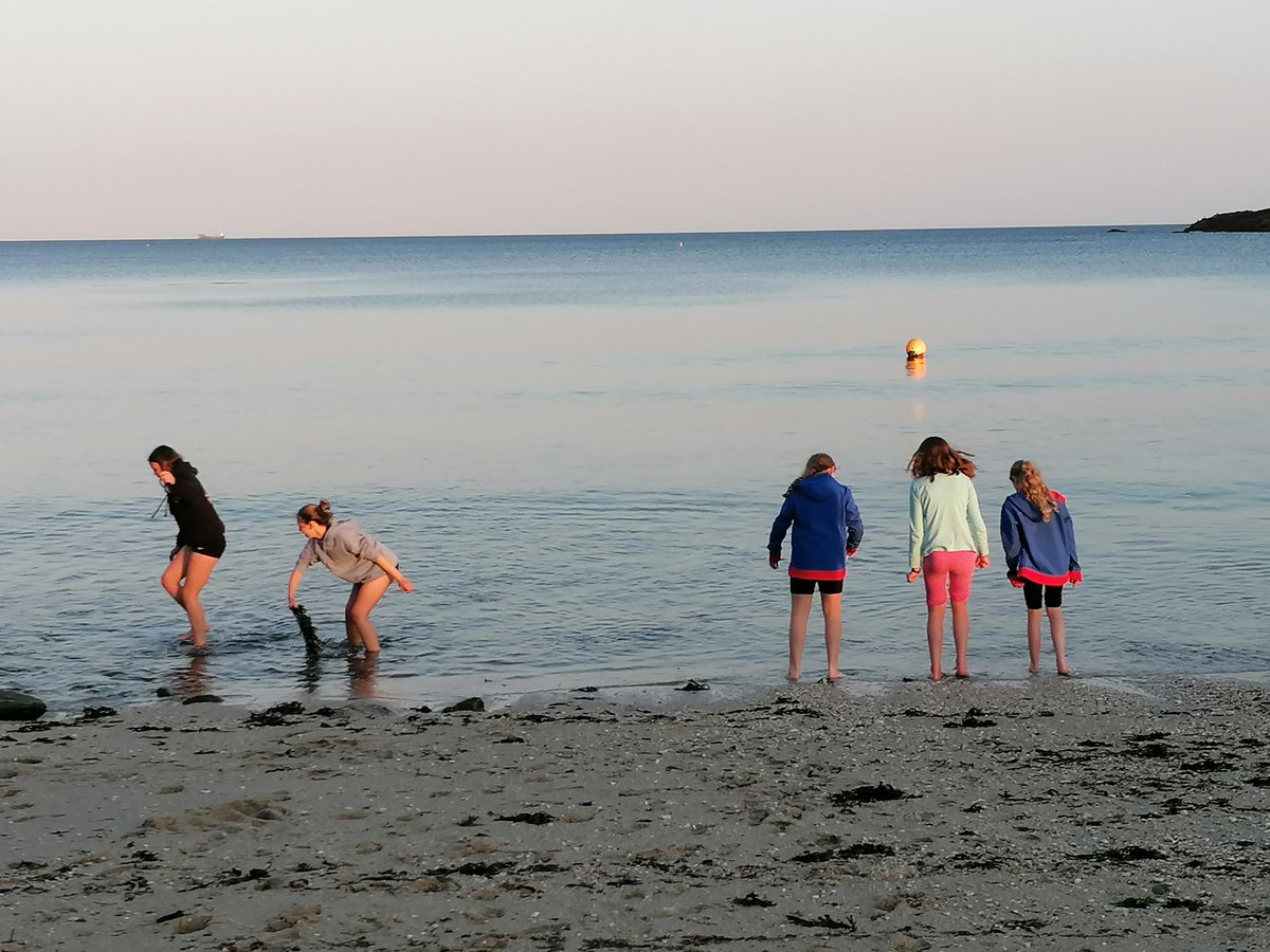 Fabulous night at @SwanpoolBeach - sand sculptures, parachute games, marshmallows and chat! Lovely to see some of our Rangers making #Wellbeing time around their #GCSEs 🥰 #LoveWhereYouLive #Cornwall #BeachLife