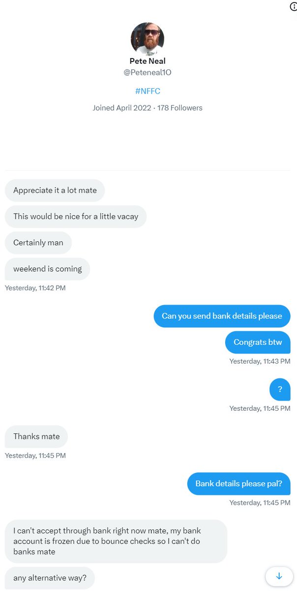 TheValueManVIP's tweet photo. 📚 A short story.. the end!
#Giveaway #Scammer #TuesdayNightFun #Blocked https://t.co/i86zhHGK2l