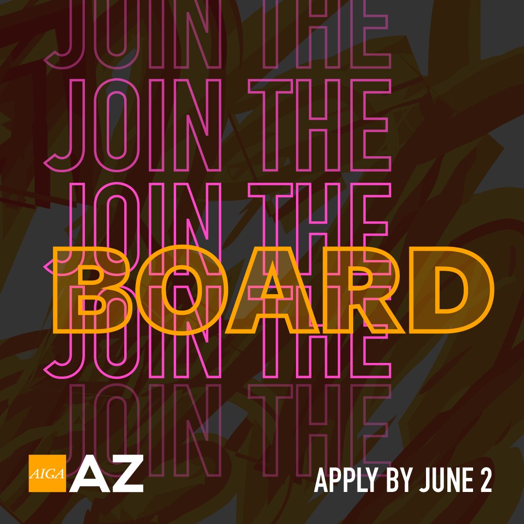 🚨👋 Hey Hey - have you heard? We have a number of board positions available and currently taking applications. Please visit our website for more information and to apply by June 2. loom.ly/TIIK9KY

#aiga #aigaaz #creative #jointheboard