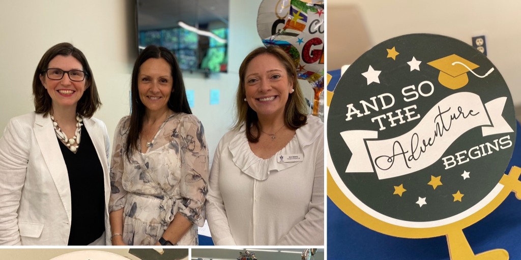 MercyMiddletown's tweet photo. Seniors marked their last day of classes Friday (with a lot of laughs, hugs and tears!) and returned today for their Alumnae Induction Breakfast.  A special thank you to Kristen Woronoff ’93, our guest speaker! 📷: R. Butterly

#countdowntograduation #mercyhigh #mercymiddletown https://t.co/iOb6MQ41j9
