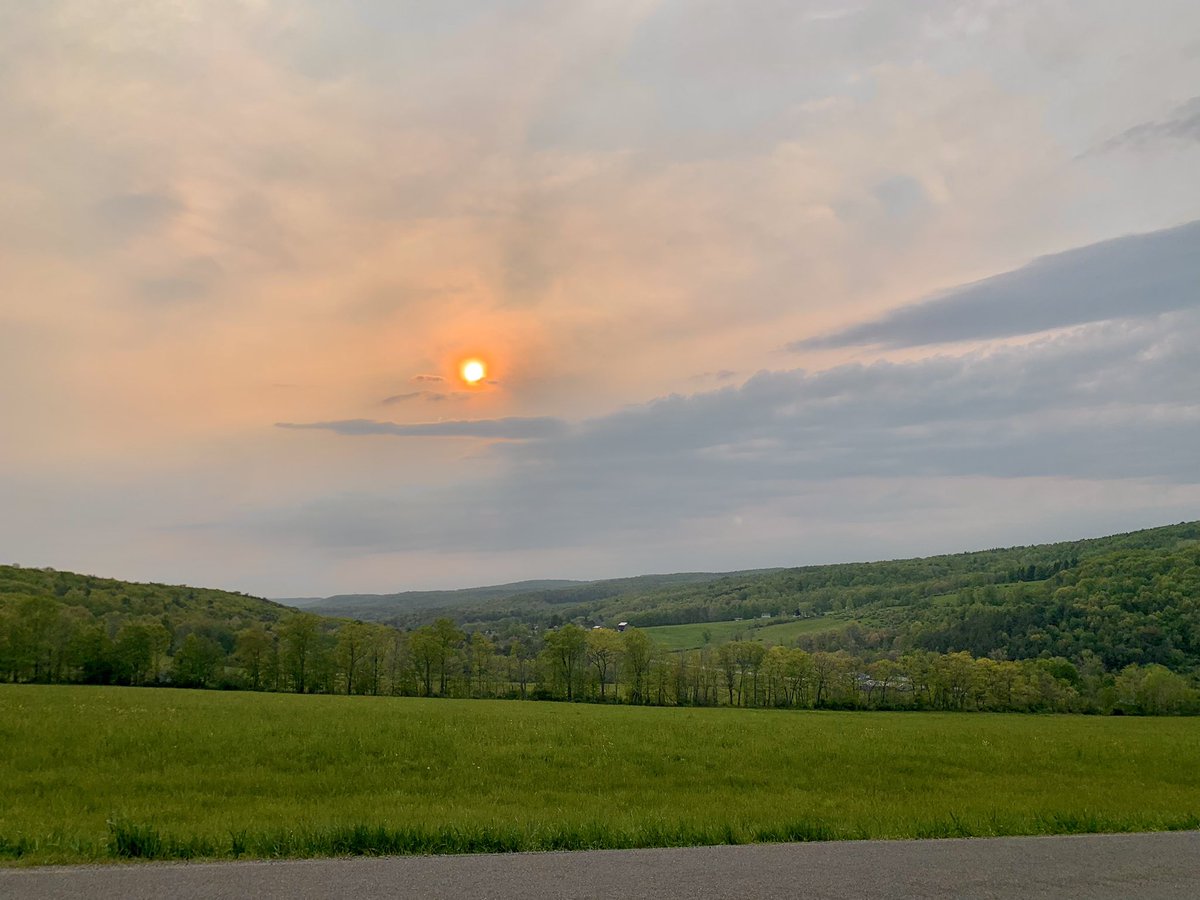 Mark Tarello on Twitter "SMOKY SUNSHINE! Canadian wildfires smoke