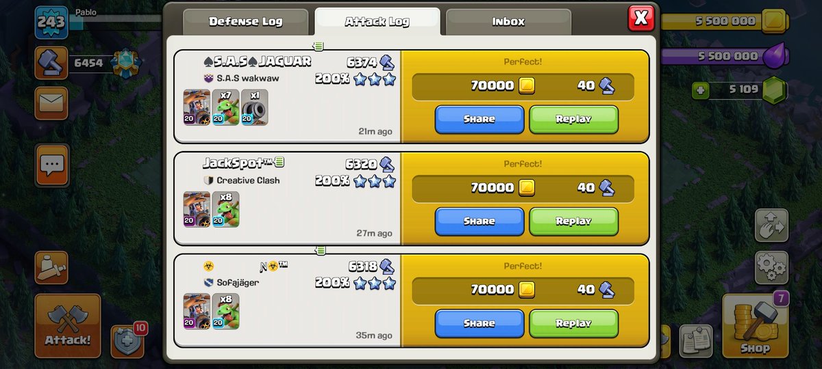 Pablo CoC tweet media