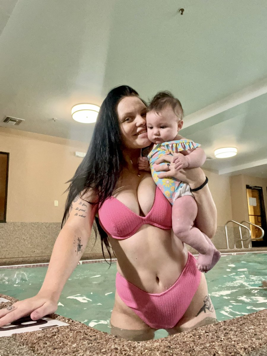 my baby swimming for the first time
