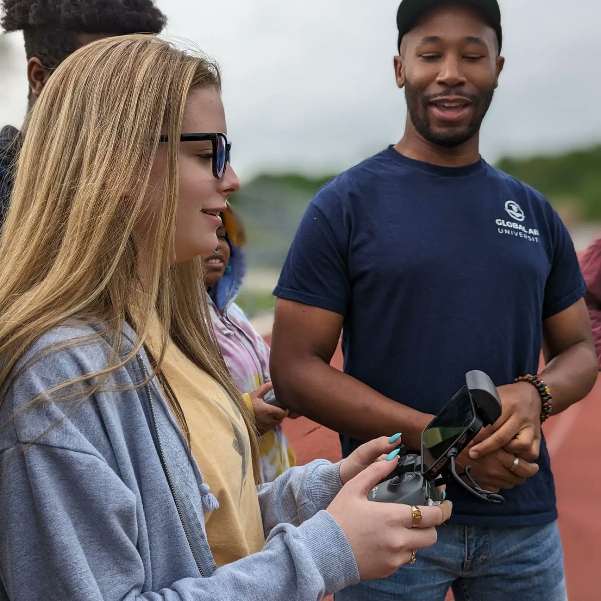 We had a blast having <a href="/imeumoh_/">Ime Umoh 🇳🇬🇺🇸 | Drone Creative</a> , an Essex native, from <a href="/gadroneacademy/">Global Air Drone Academy</a> to <a href="/ChesapeakeHS/">ChesapeakeHS_BCPS</a> today teaching our televideo <a href="/BCPS_Magnet/">BCPS Magnet Programs</a> students about drone cinematography! I can't wait to see their establishing shots of our beautiful campus.