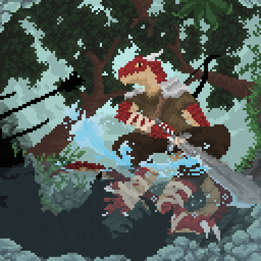 Woah, It is a nice day for monster hunting, anyways, this is the drawing I made
#pixelart #dragons