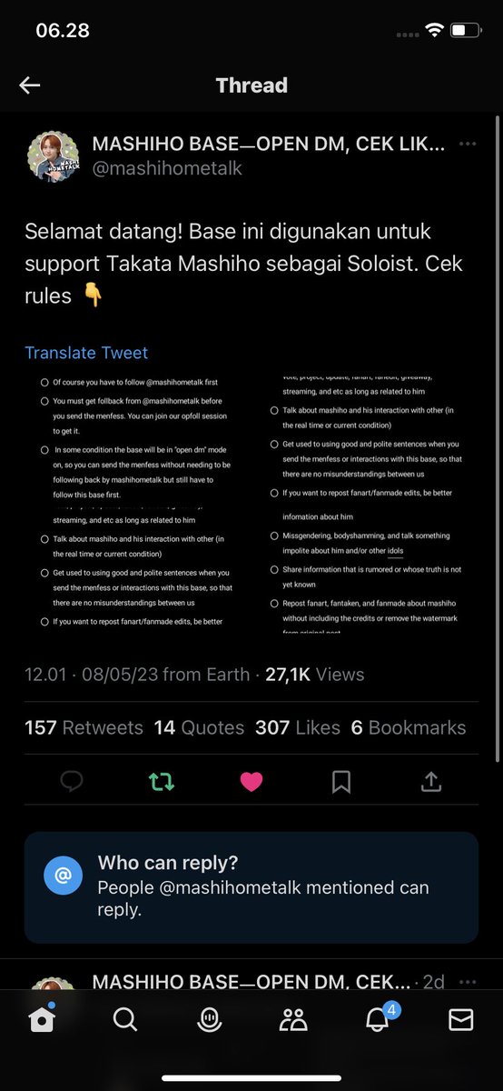 JulianaLay6's tweet photo. @mashihometalk seneng banget tau kalo Mashiho sehat, tambah ganteng, apa lagi liat updatean foto sama bobby mau balik punya panggungnya sendiri,makin excited, sukses dengan cara mu ya kita semua pasti support apapun yg jd pilihan kamu. love you Mashi #MASHIHO https://t.co/7GtL6Sokb6