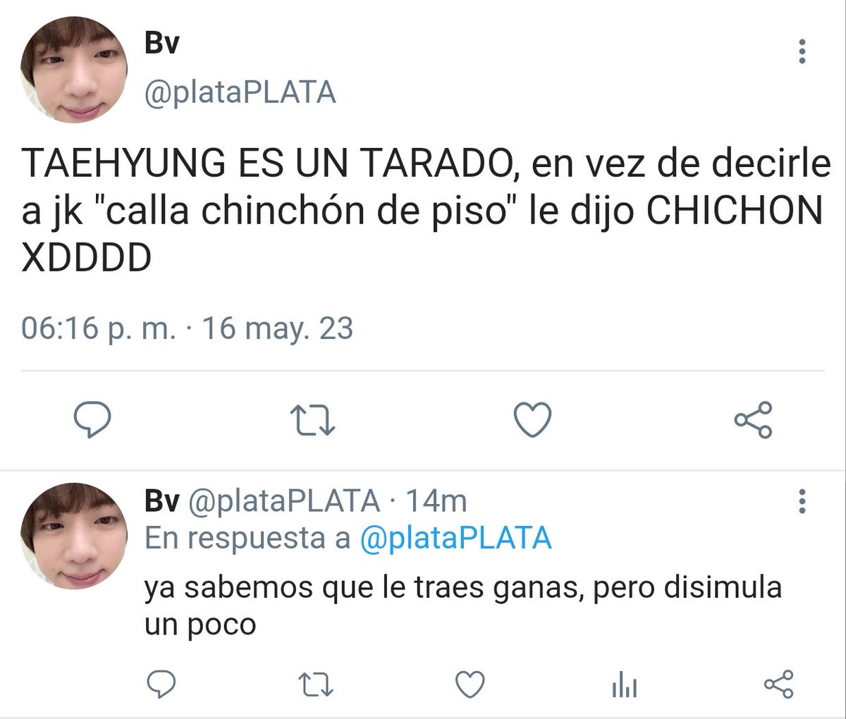 jjgknovia's tweet photo. au #kooktae | " que chichotas"
jk es el bromista del salón y siempre se la pasa molestando a todos, en especial al lindo taehyung. 
Este ultimo se harta y decide responderle burlandose de su baja estatura, pero...

¿Qué pasaría si su insulto es malinterpretado? https://t.co/IesmoKOB34