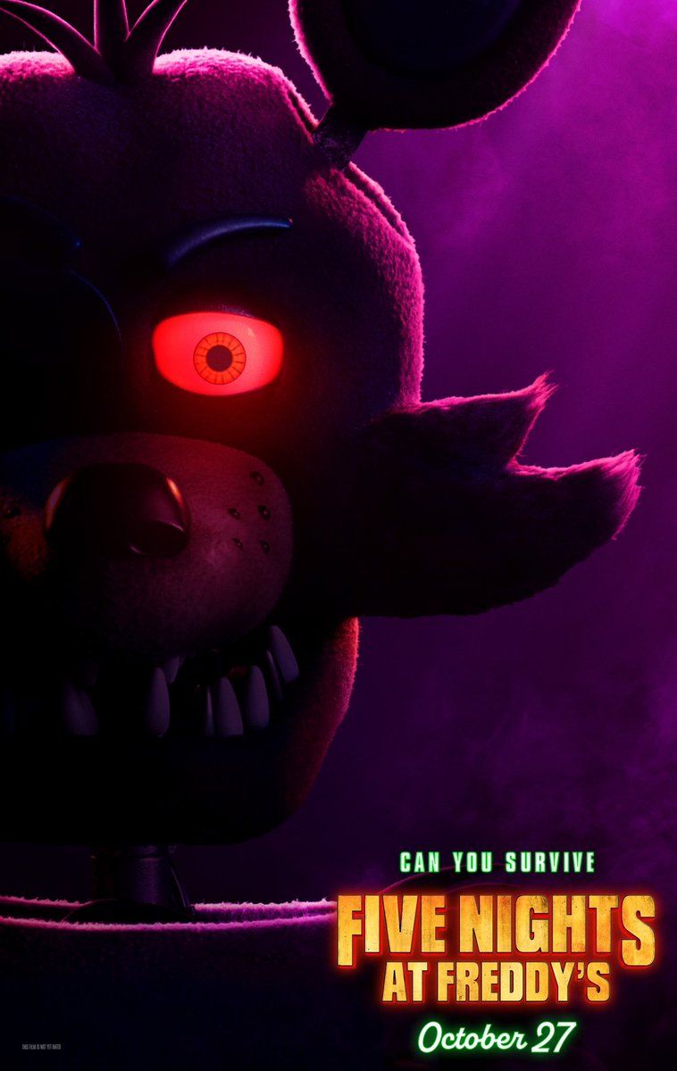 FNAFMovieInfo's tweet photo. Larger versions of the character posters for Blumhouse's 'FIVE NIGHTS AT FREDDY'S' have been released.
#FiveNightsAtFreddys #FNAF #FNAFMovie #FNAFMovieInfo https://t.co/okeNGEdUoY