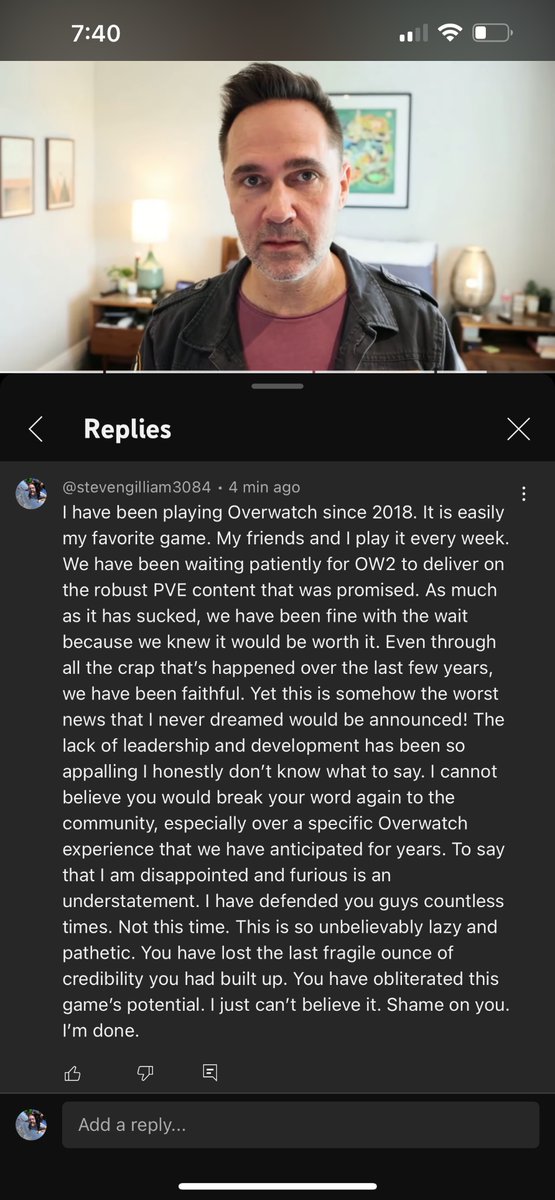 GilliamSteven's tweet photo. @PlayOverwatch @aaronkellerOW @OhReallyJared My YouTube comment to the news: https://t.co/oOHGw2rrec