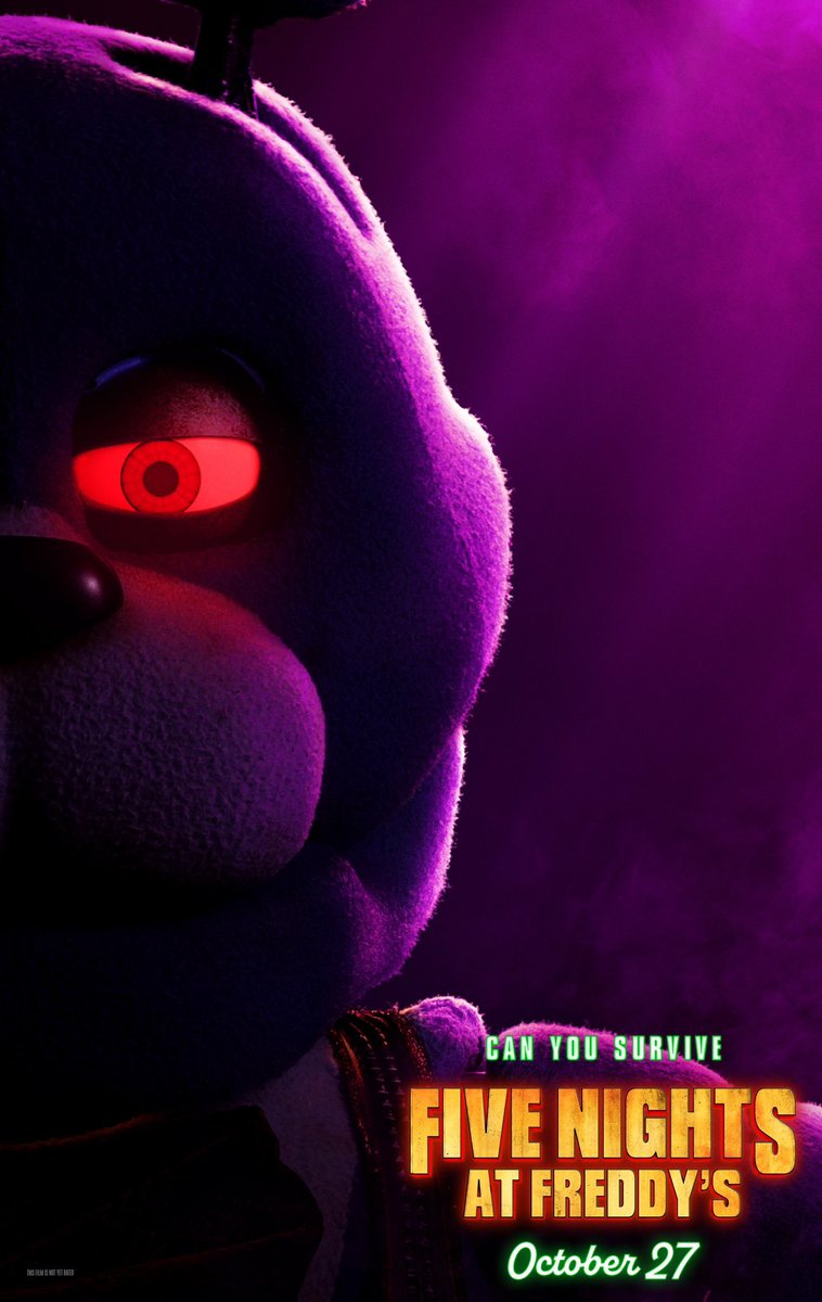 FNAFMovieInfo's tweet photo. Larger versions of the character posters for Blumhouse's 'FIVE NIGHTS AT FREDDY'S' have been released.
#FiveNightsAtFreddys #FNAF #FNAFMovie #FNAFMovieInfo https://t.co/okeNGEdUoY