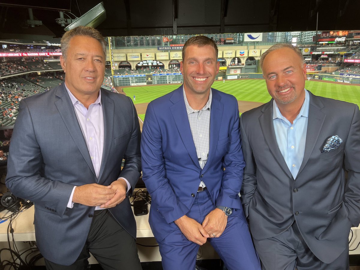 Very comfortable to be back with my MLB on TBS friends tonight in Houston. Jeff Francouer and Ron Darling in Houston. https://t.co/BTTelgRsmA