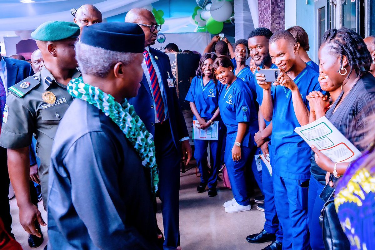 Vice President Yemi Osinbajo SAN commissions the Rehabilitation Works at the University College Hospital by the OSSAP-SDGs in Ibadan, Oyo State. 16th May 2023. Photos by Tolani Alli