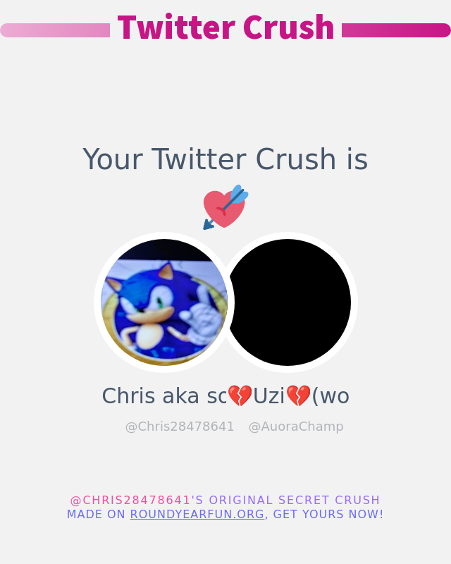 Chris28478641's tweet photo. My Twitter Crush is: @AuoraChamp

➡️ https://t.co/nuvW1Z5LHY https://t.co/dGIcarpdV6
