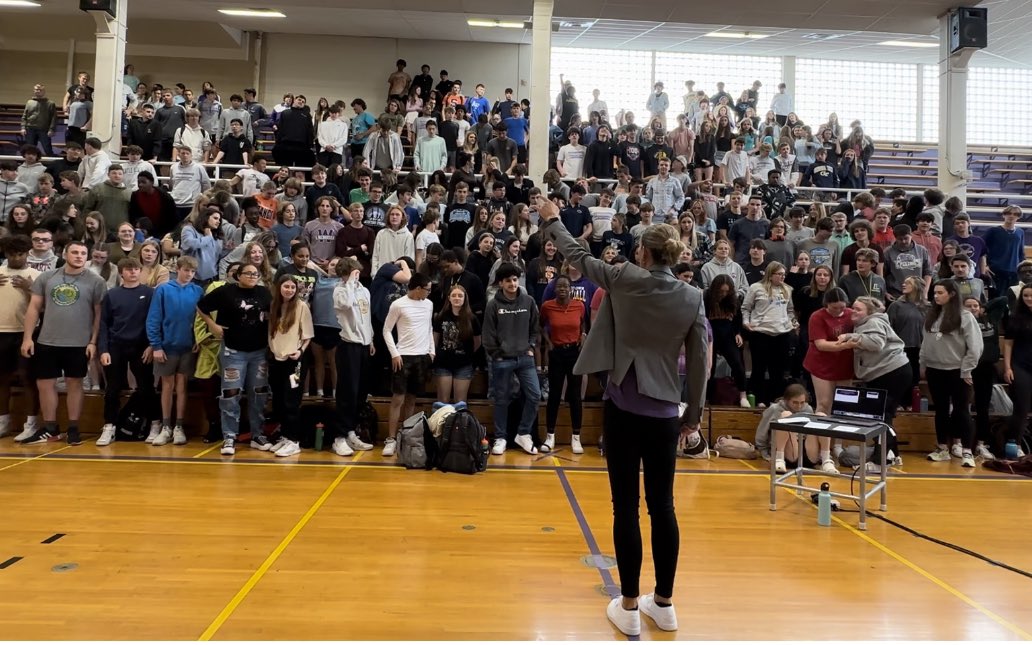 MissyWest25's tweet photo. Thank you @watertownhigh and Watertown Middle school for allowing me to be a part of your day! It was an absolute blast!
Finish the year strong! ๐ ๐
#speakerlife #keynote #crushtheinnercritic #shiftingmindsets #courageup #showup https://t.co/xr4rjjCMhq