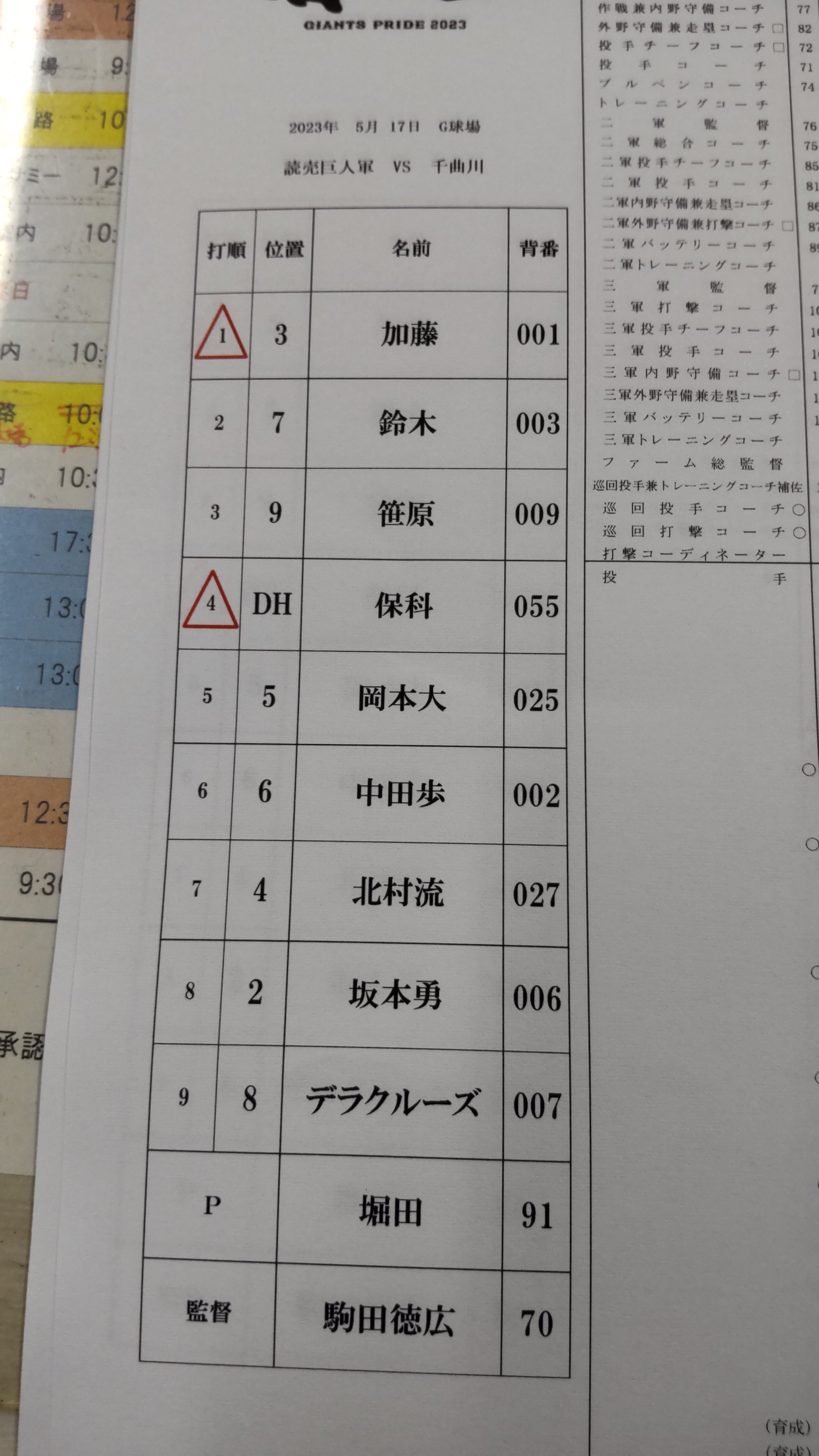 巨人軍のメンバーの署名 読売巨人軍（ジャイアンツ） on X: 
