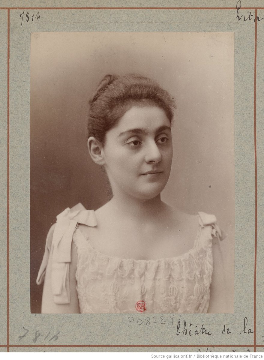 BotBNF's tweet photo. Lita. Théâtre de la Haye : [photographie, tirage de démonstration] / [Atelier Nadar], 1875-1895 https://t.co/nJ2AY6O8wv https://t.co/9P7j48ZJJg